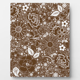 Botanical Beauties Brown Plaque