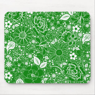 Botanical Beauties Green Mousepad