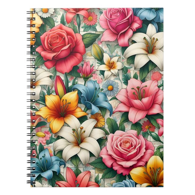 Botanical Beauty Tile Notebook (Front)