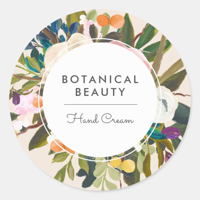 Botanical Bliss Circle Stickers (Front)