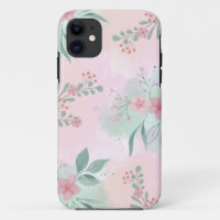 "Botanical Bliss: Floral Printed Phone Cover"