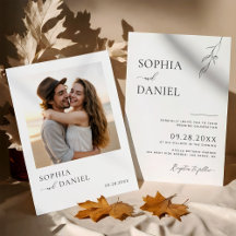 Botanical Bliss Modern Simplicity Wedding