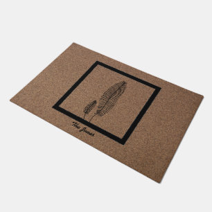 Botanical Bliss: Personalized Plant Design Doormat