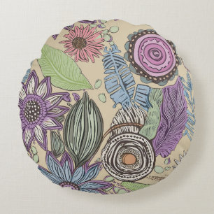 Botanical Bliss Round Pillow