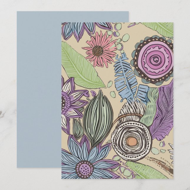 Botanical Bliss Thank You Card (Front/Back)