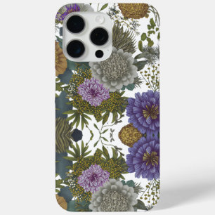Botanical Bloom Vintage Floral iPhone 15 Pro Max Case