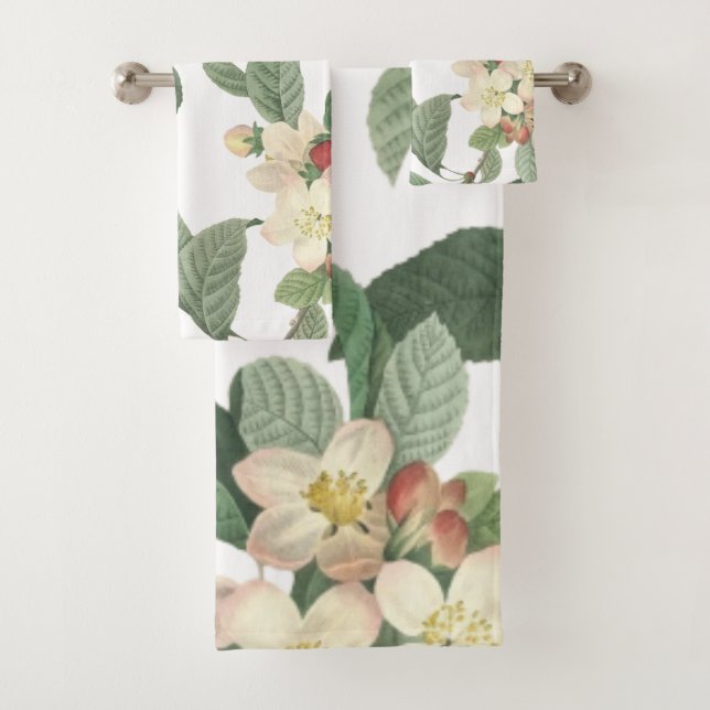 Botanical Blooming Florals Bath Towel Set (Insitu)