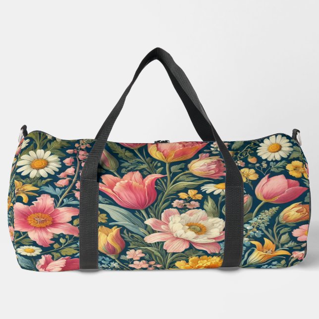 Botanical Blooms Duffle Bag  (Front)