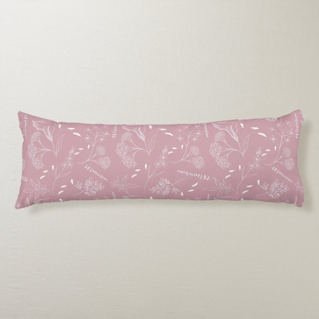 Botanical Blush Bedding Collection Body Pillow (Front)