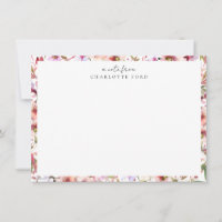 Botanical Blush Pink Cherry Blossoms Floral Frame