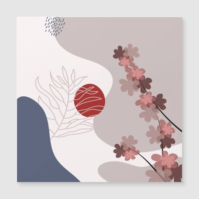 Botanical Boho Blue Magenta (Front)