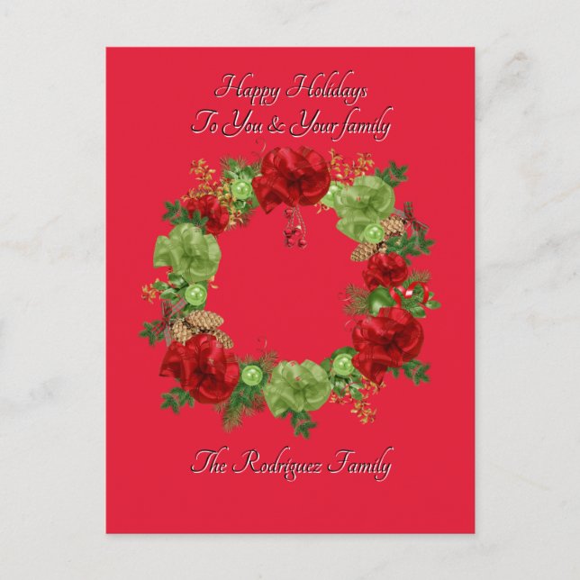 BOTANICAL BOHO CHRISTMAS CARD (Front)