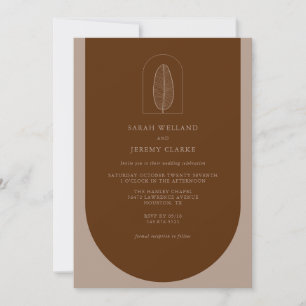 Botanical Boho Elegant Formal Wedding   Invitation