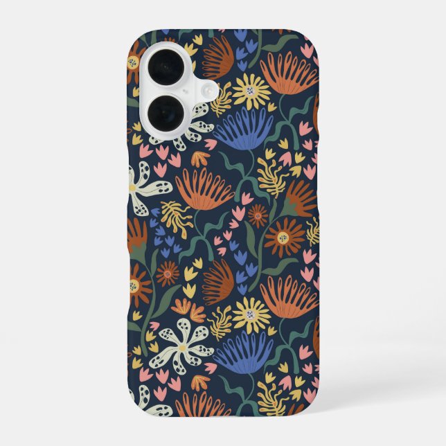 Botanical Boho Series #3 iPhone 16 Case (Back)