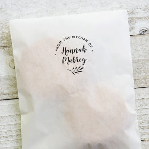 Botanical Branch Personalized Cooking or Baking Self-inking Stamp