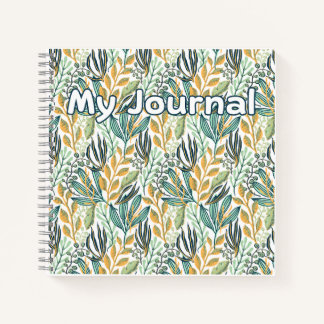 Botanical Breeze – "My Journal" Floral Notebook
