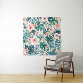 Botanical Breeze – Tropical Floral Tapestries
