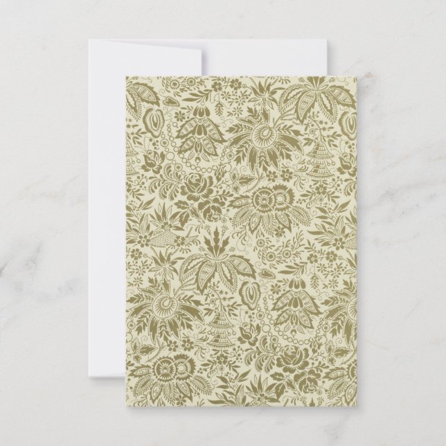 Botanical Brocade Toile Floral Green Sage Pattern (Front)