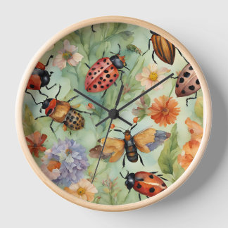 Botanical Bug Symphony Clock