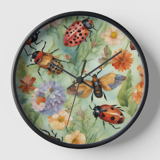 Botanical Bug Symphony Clock