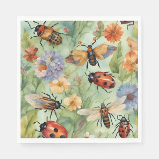 Botanical Bug Symphony Napkin