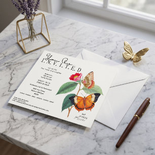 Botanical Butterflies Annual Picnic Invite Flyer