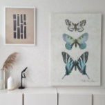 Botanical Butterfly Vintage Dusty Blue Decoupage Tissue Paper<br><div class="desc">"Botanical Butterfly Vintage Dusty Blue Decoupage Tissue Paper, in heavy weight version great for crafting, painted furniture decoration or gift wrapping." These botanical illustration butterflies and moths have been colour changed to a soft contemporary colour palette of pale pastel blues, on placed on a vintage style painted crackle finish soft...</div>