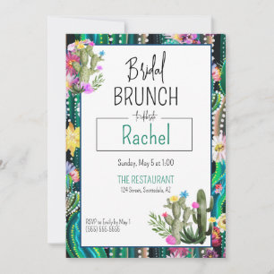 Botanical Cactus+Florals I Invitation