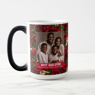 Botanical Calla Lilies Bouquet Dad Day Ceramic Magic Mug