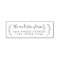 Botanical Calligraphy Family Name Return Address