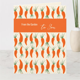 Botanical Carrots Collection Birthday Card
