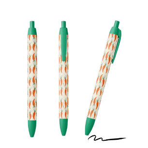 Botanical Carrots Collection Black Ink Pen