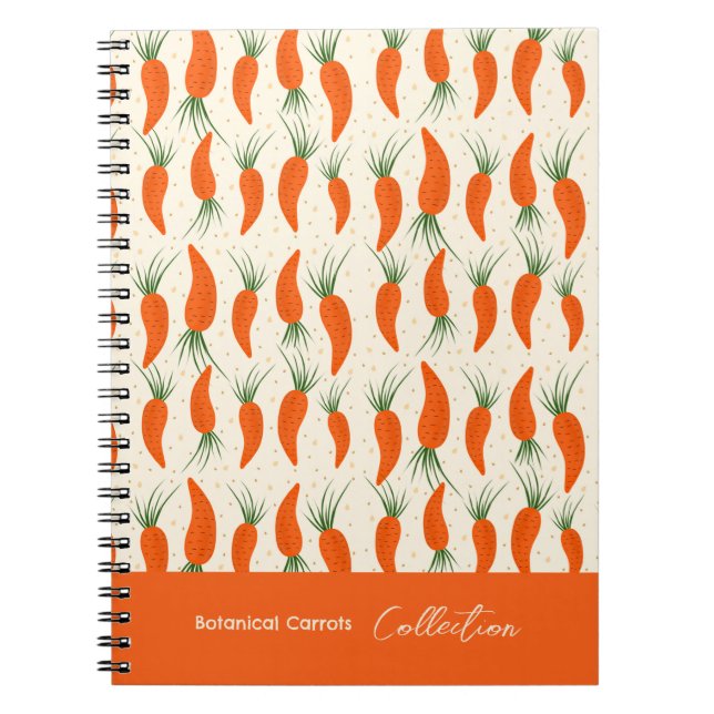 Botanical Carrots Collection Notebook (Front)