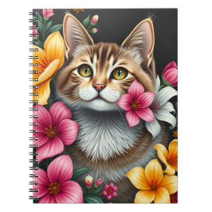 Botanical Cat Haven Notebook