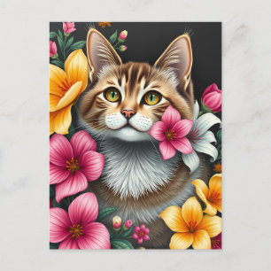 Botanical Cat Haven Postcard