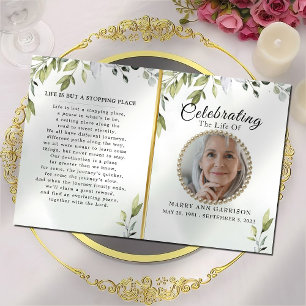 Botanical Celebration of Life Program