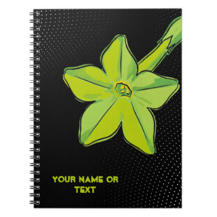 Botanical Chartreuse: The 'Lime Green' Nicotiana Notebook