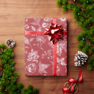 Botanical Christmas Wrapping Paper