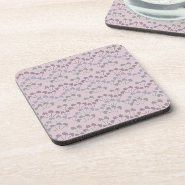 Botanical Coasters in Lovely Lilac (Left Side)