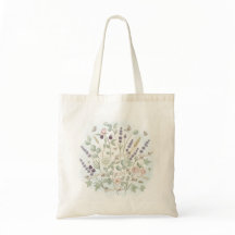 Botanical Cotton Tote Bag