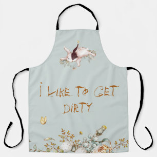 Botanical Country Rustic Leaves Florals Gardener Apron