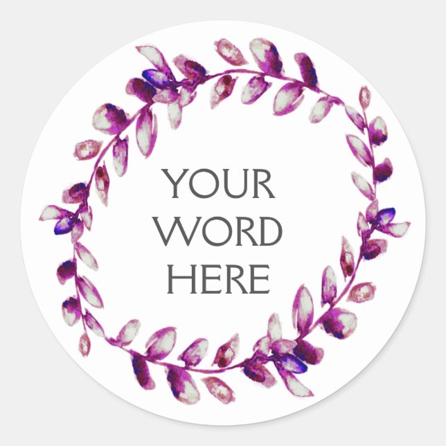 Botanical Crown - Diana - Classic Round Sticker (Front)