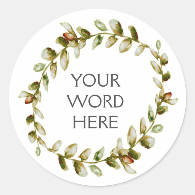 Botanical Crown - Juno - Classic Round Sticker (Front)