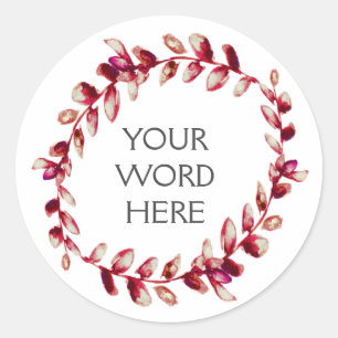 Botanical Crown - Vesta - Classic Round Sticker