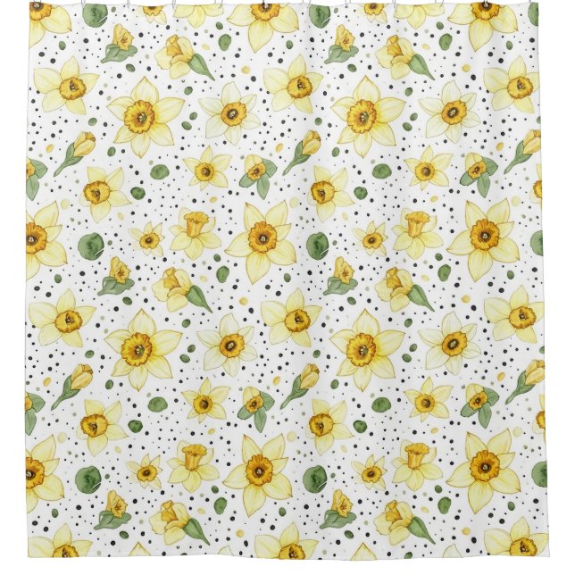 Botanical Daffodil Floral Geometric Pattern (2) (Front)