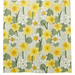 Botanical Daffodil Floral Geometric Pattern (3)
