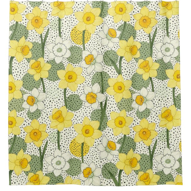 Botanical Daffodil Floral Geometric Pattern (3) (Front)