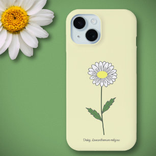 Botanical Daisy Flower Yellow iPhone 15 Case