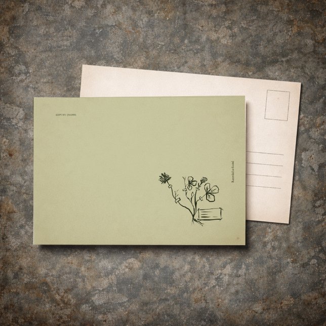 Botanical Dark Academia Garden Reader Gift Postcard (Creator Uploaded)