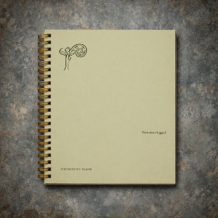 Botanical Dark Academia Minimalist Garden Reader Planner